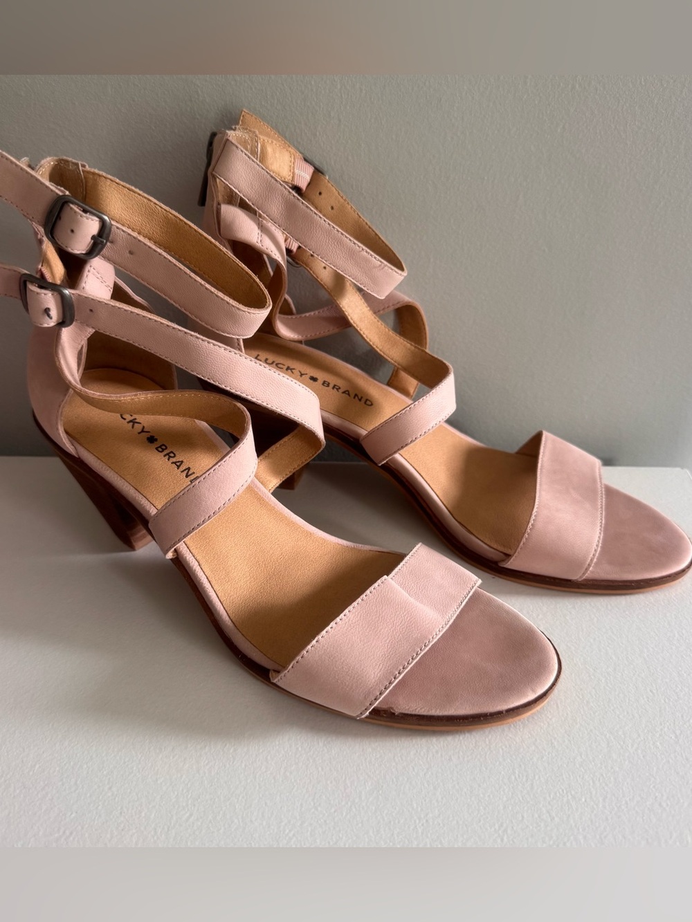 Lucky Brand Ressia Double Ankle Strap Sandal 8.5